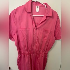 Hot Pink Smash and Tess Jumpsuit